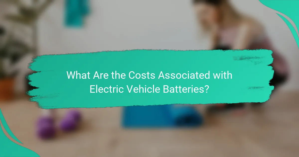What Are the Costs Associated with Electric Vehicle Batteries?